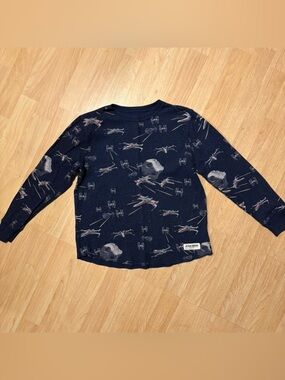 Gap Star Wars Waffle Thermal Boys Long Sleeve Shirt